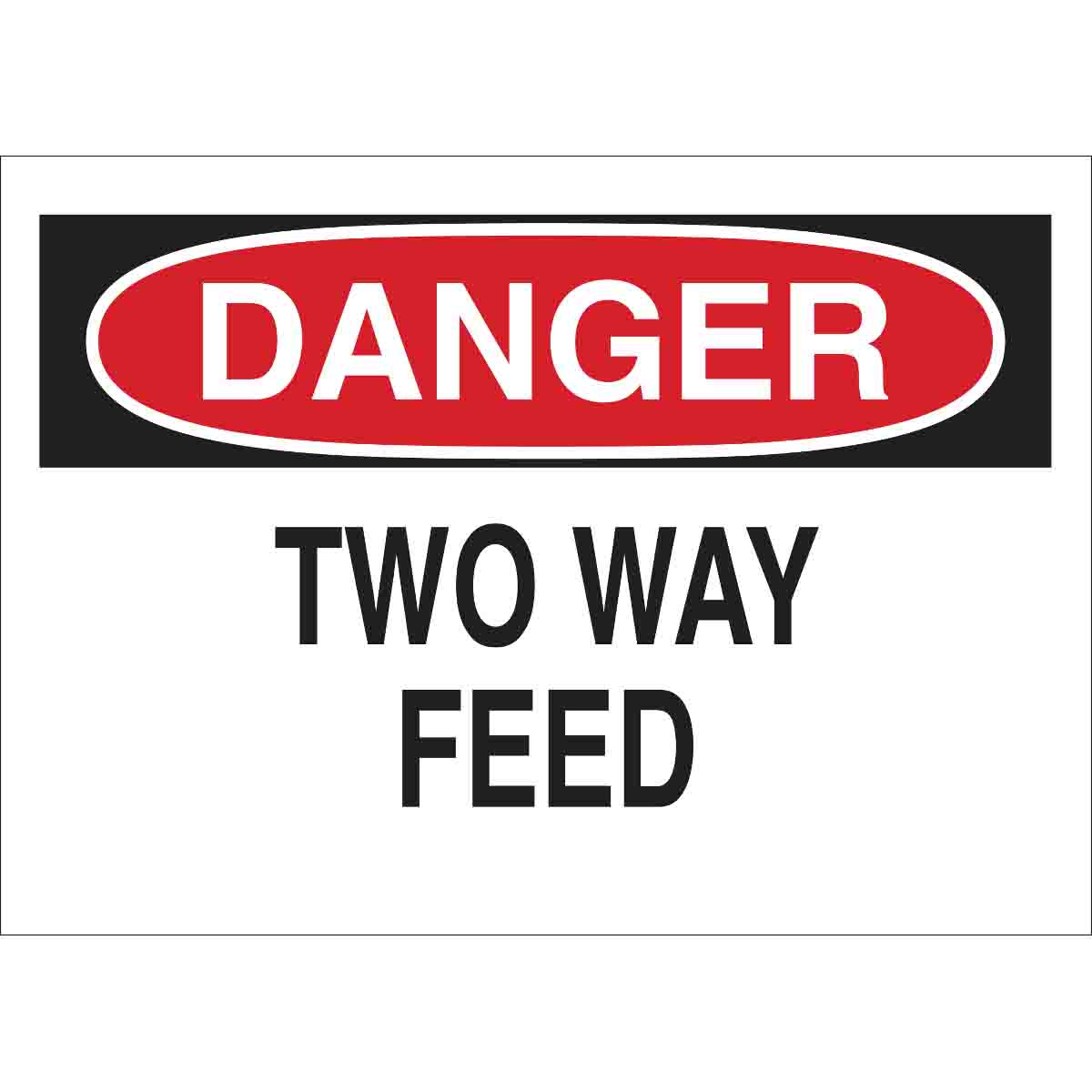 42566 B555 7X10 RED/BLK/WHT DANGER