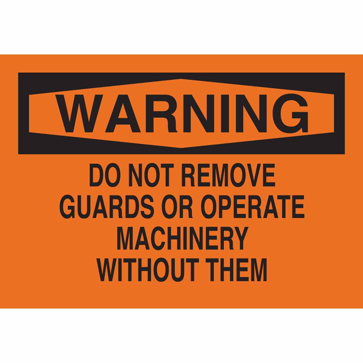 88248 MACHINE & OPERATIONAL SIGN