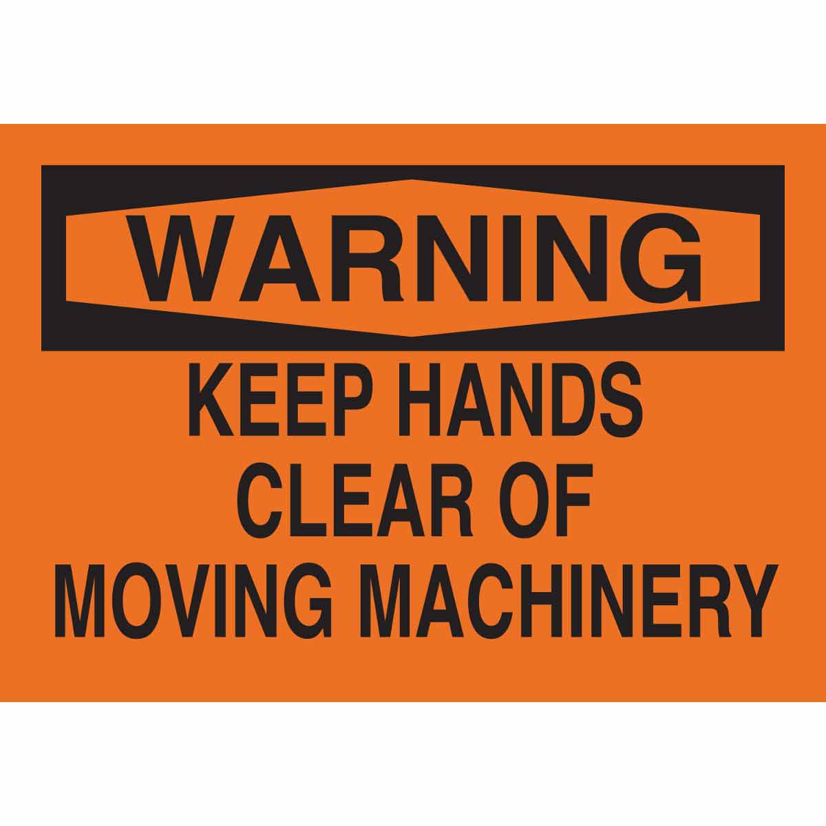 88254 MACHINE & OPERATIONAL SIGN