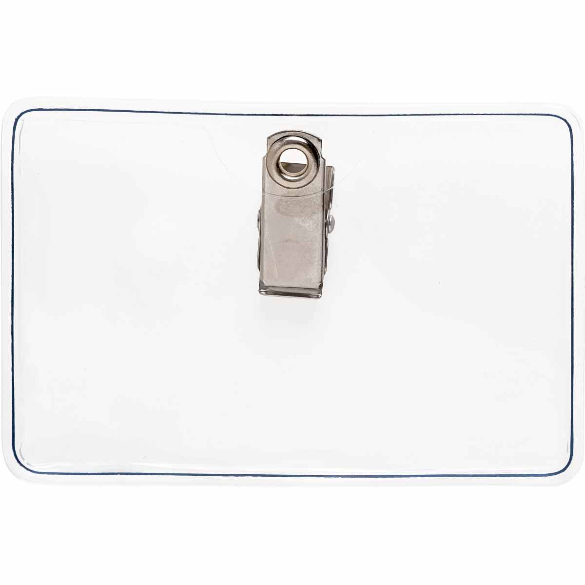 69724 BADGE HLDR-CLIP-ON-HRZTL- CREDIT/DATA SZ
