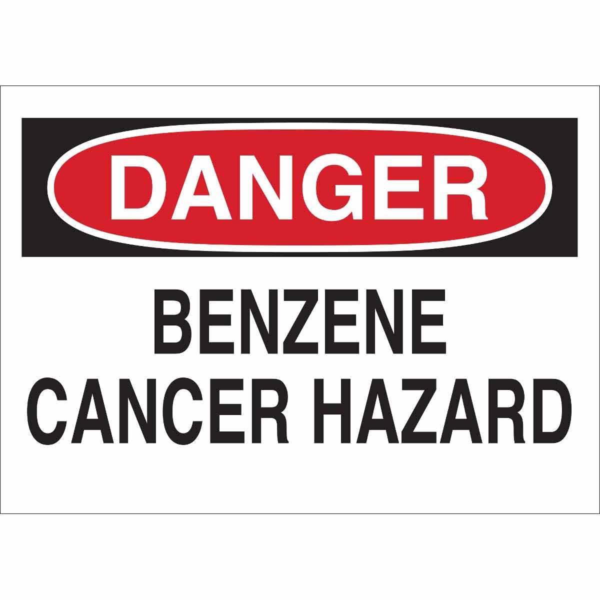 85442 B302-10X14-WK-O-DAN-BENZENE CANCER HAZA