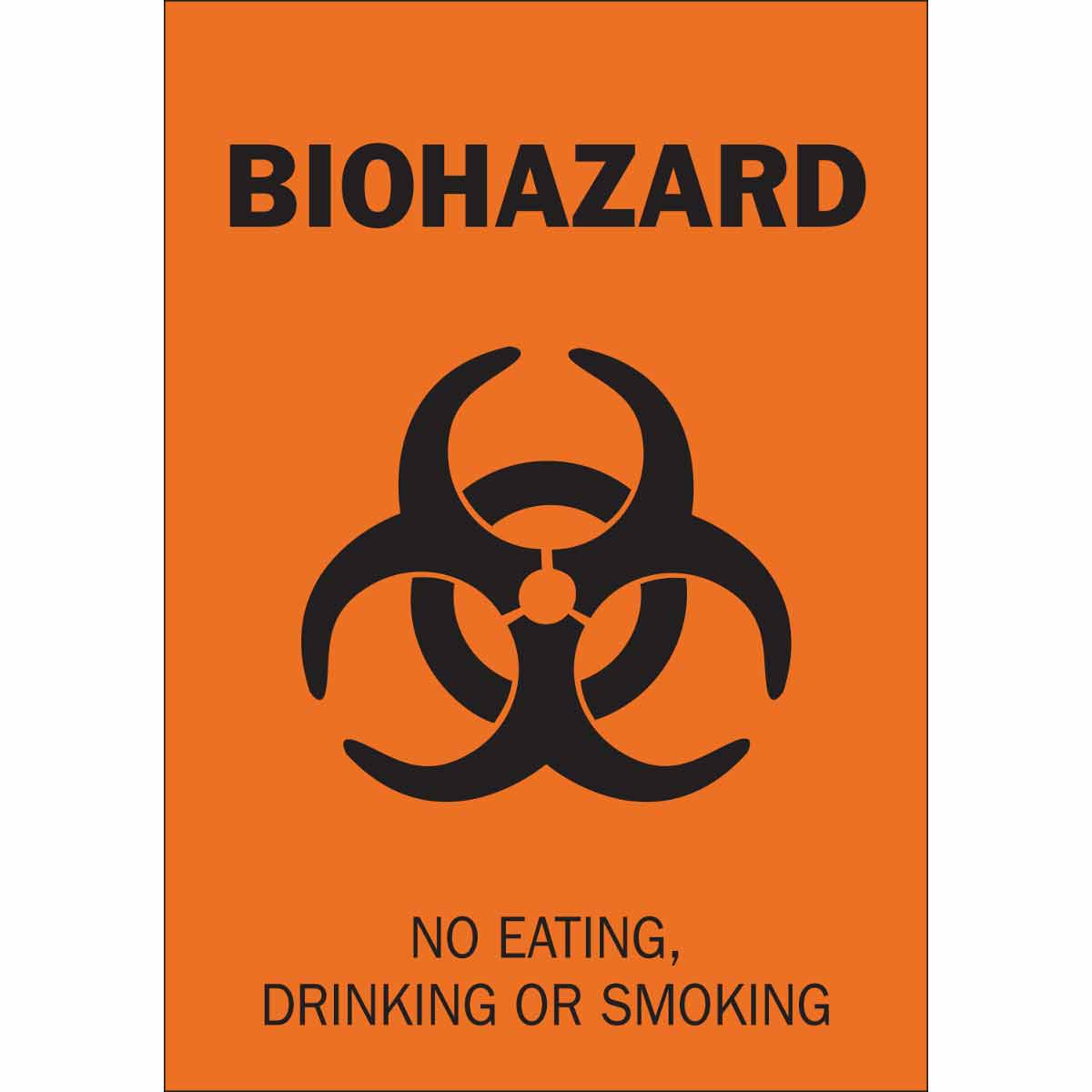 69813 B120 14X10 BIOHAZARD SIGN