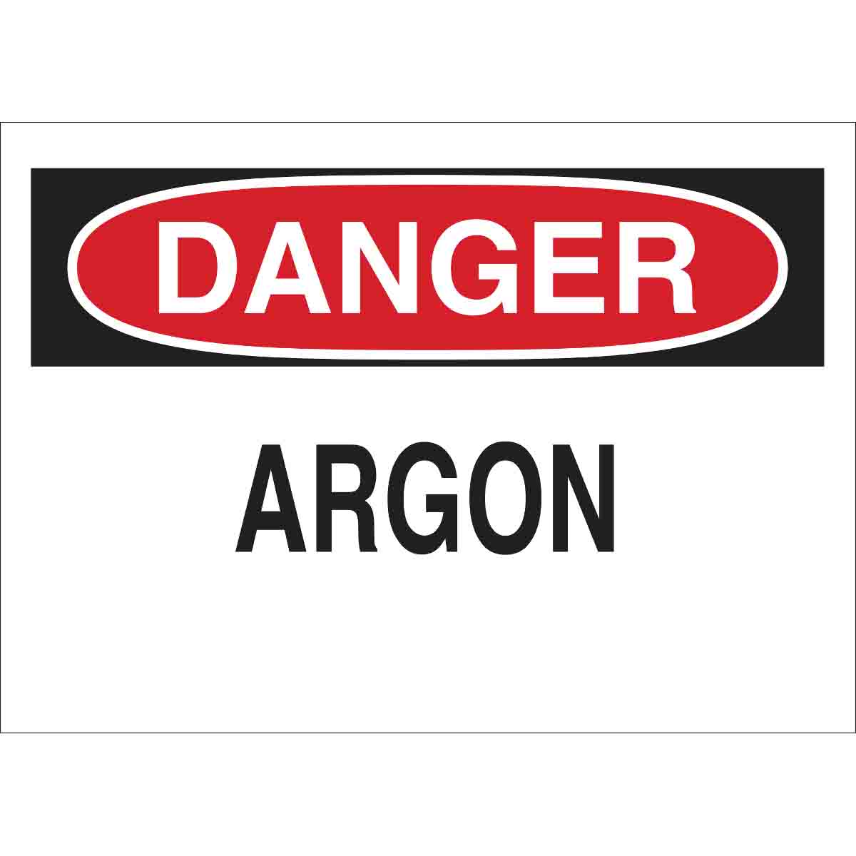Affiche de sécurité: DANGER Argon