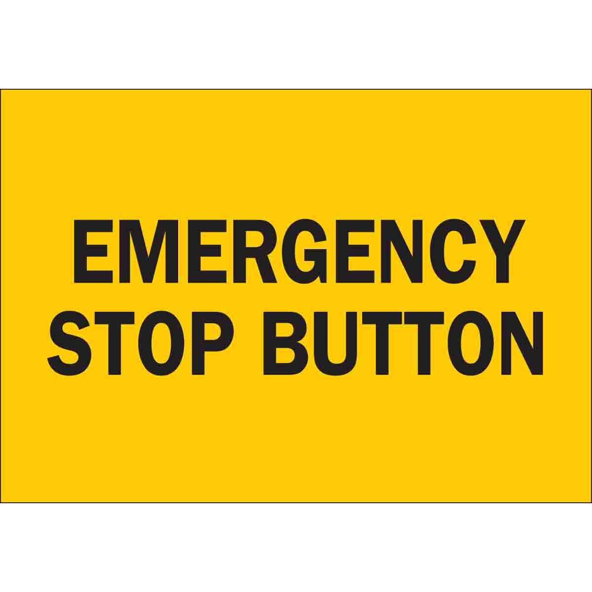 70315 B120,7X10,BLK/YEL,EMERGENCY STOP BUTTON