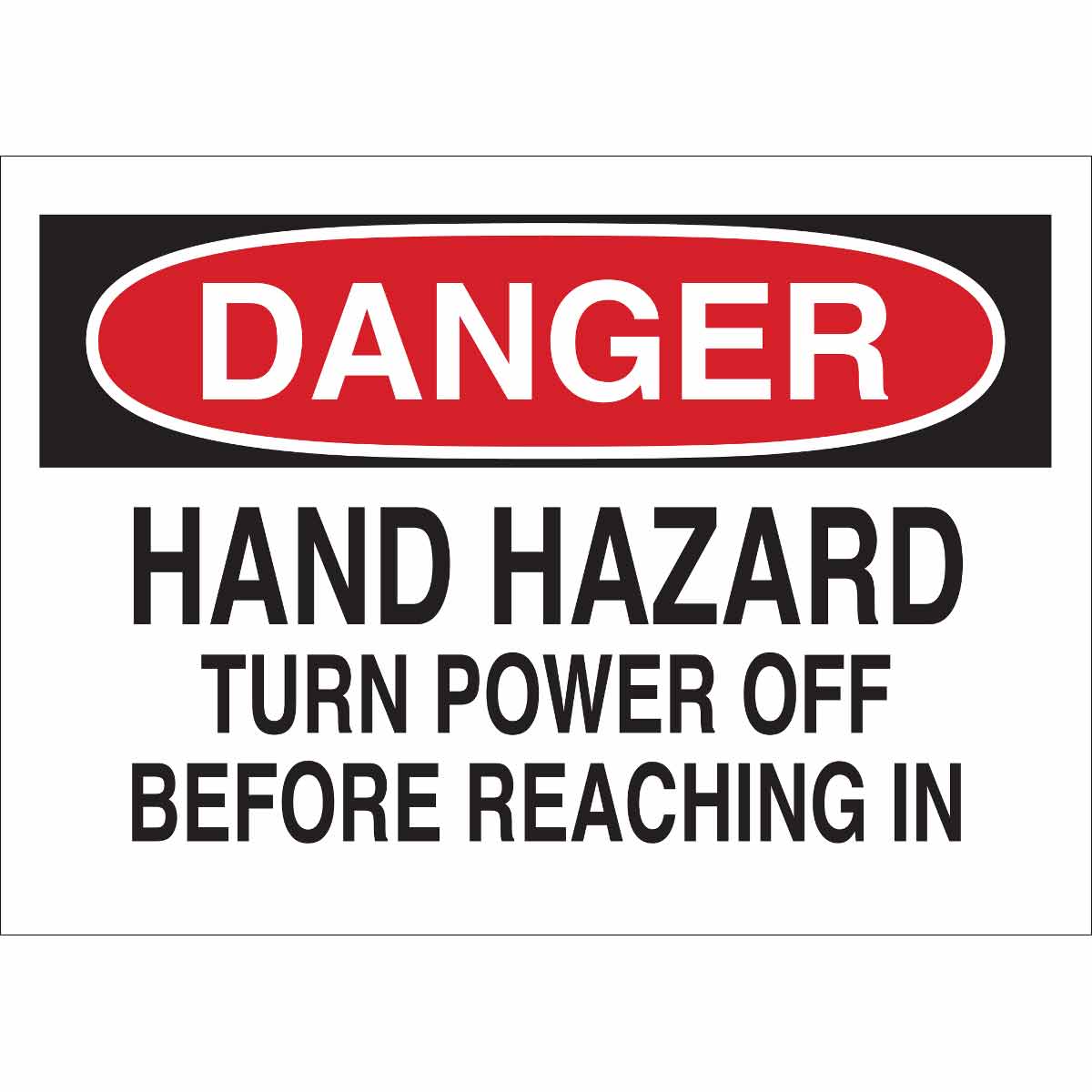 70363 MACHINE & OPERATIONAL SIGN