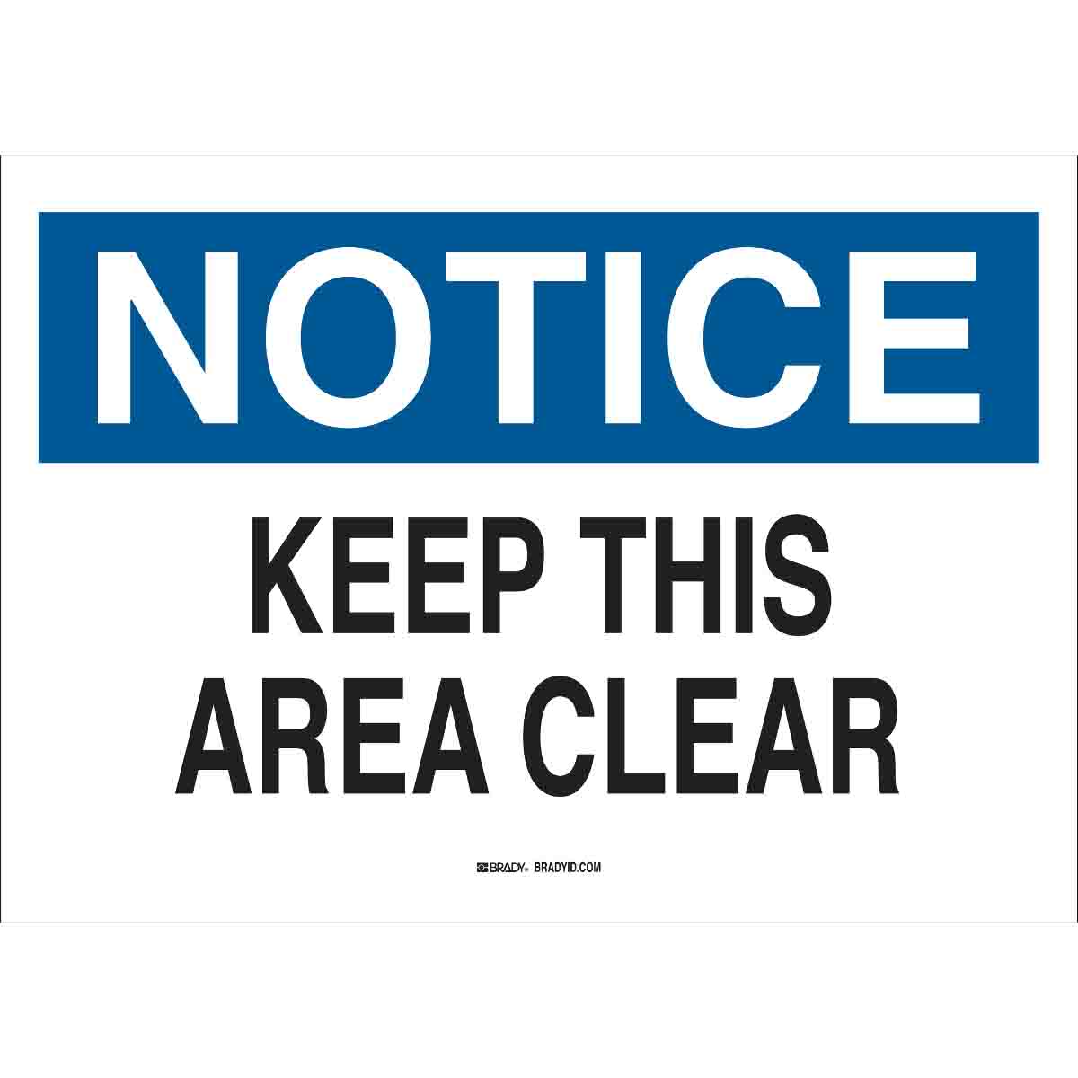 22799 B401 10X14 BLU/BLK/WHT NOTICE