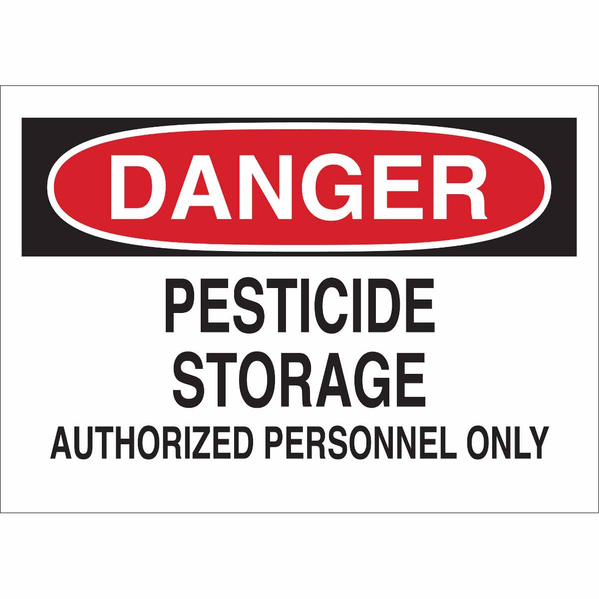22122 B401 10X14 RED/BLK/WHT DANGER PESTICIDE