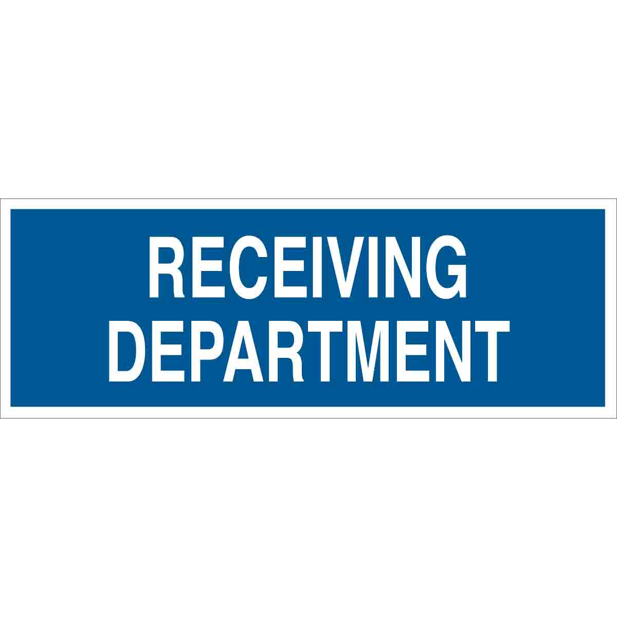 70503 B120,10X28,BLU/WHT,RECEIVING DEPARTMENT