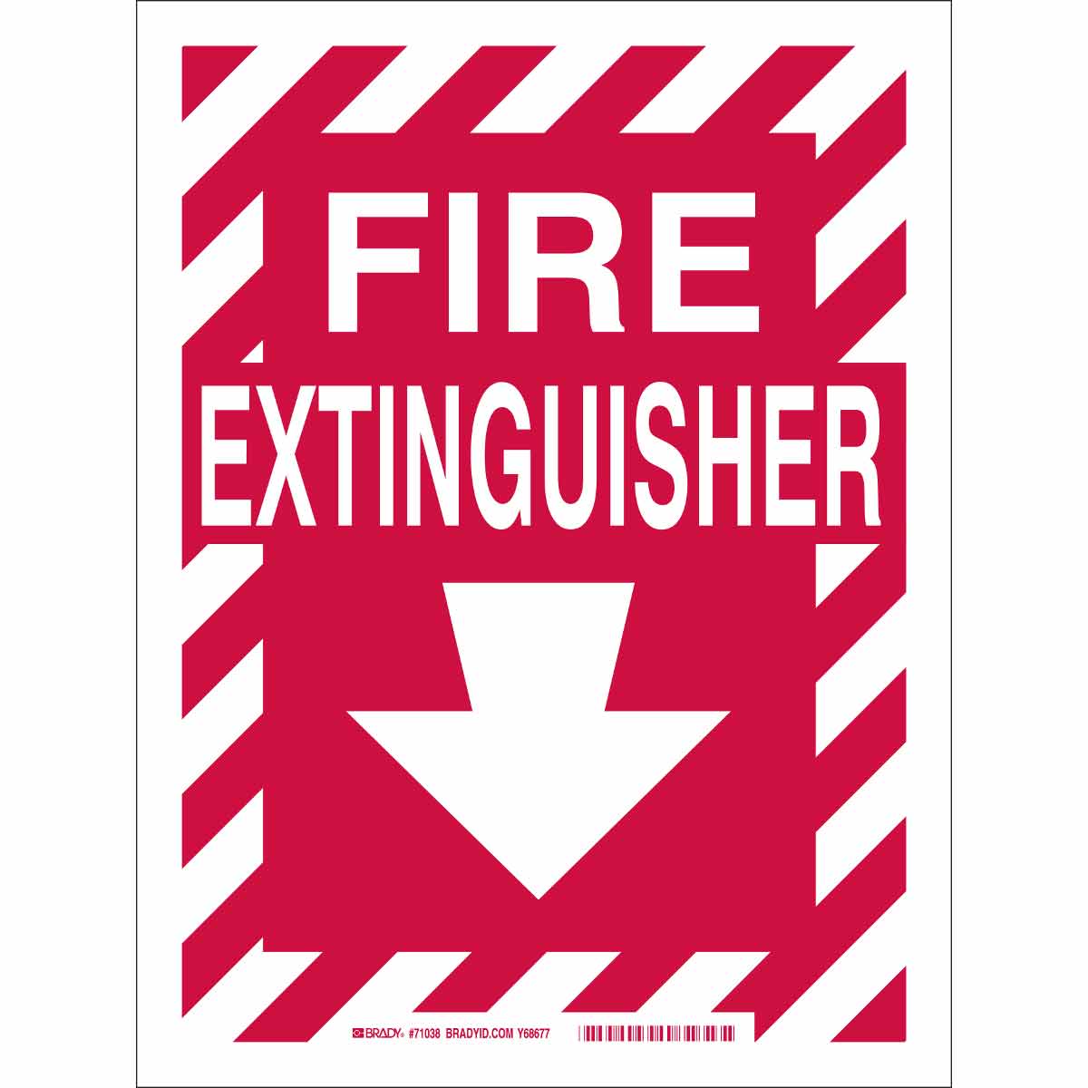 71038 B120 12X9 RED/WHT FIRE EXTINGUISHER