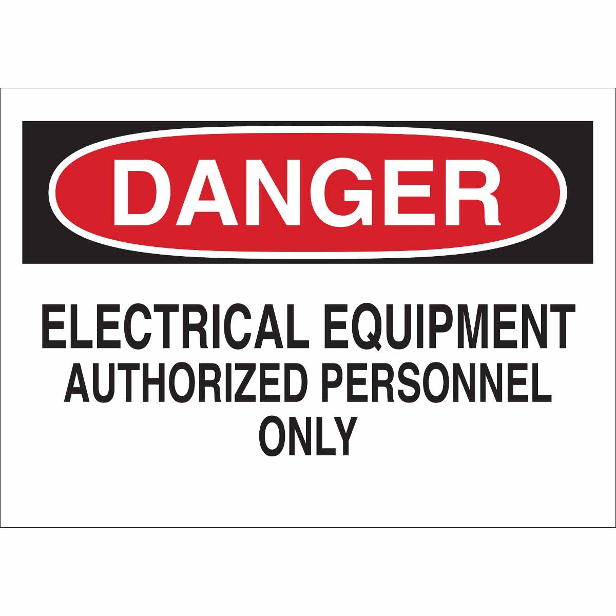 Brady Part: 22093 | DANGER Electrical Equipment Authorized Personnel Only  Sign | BradyIndia.co.in