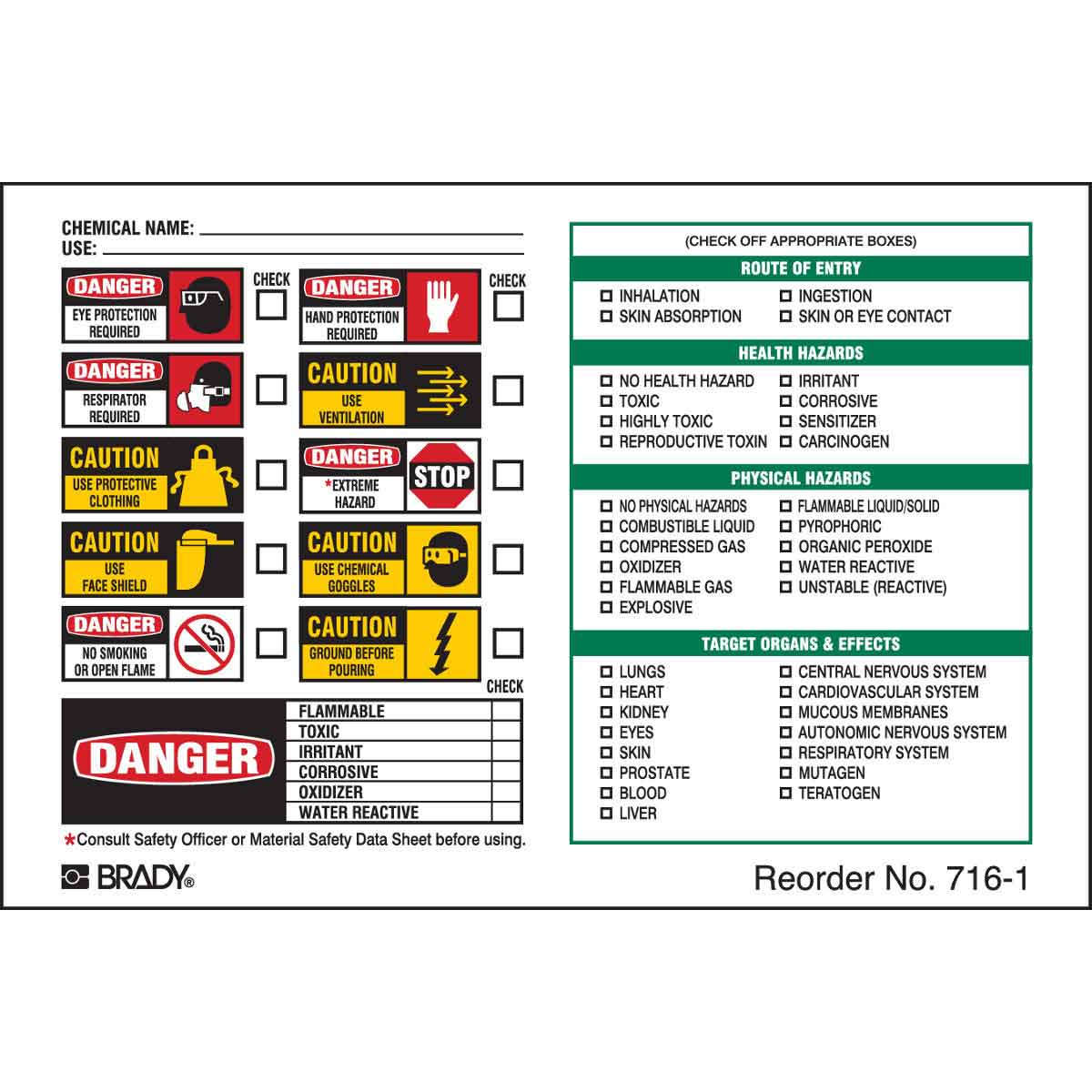 716-1LS B-235 4.5X6 100/PK SECONDARY LABEL