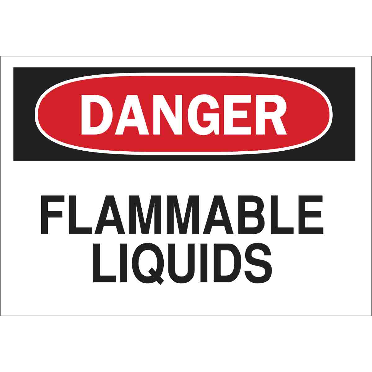 85182 B302-10X14-WK-O-DAN-FLAMMABLE LIQUIDS