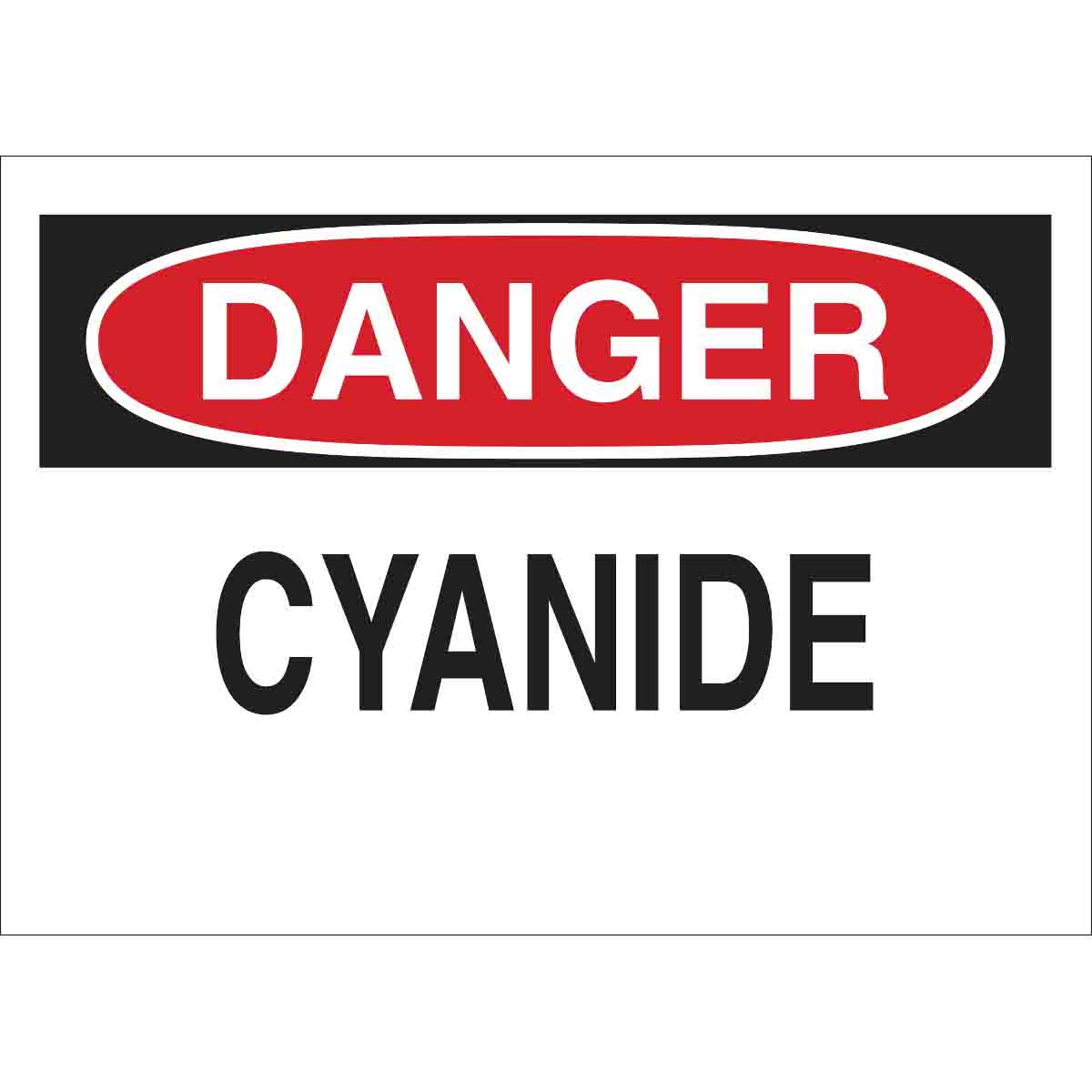 22728 B401 10X14 RED/BLK/WHT DANGER