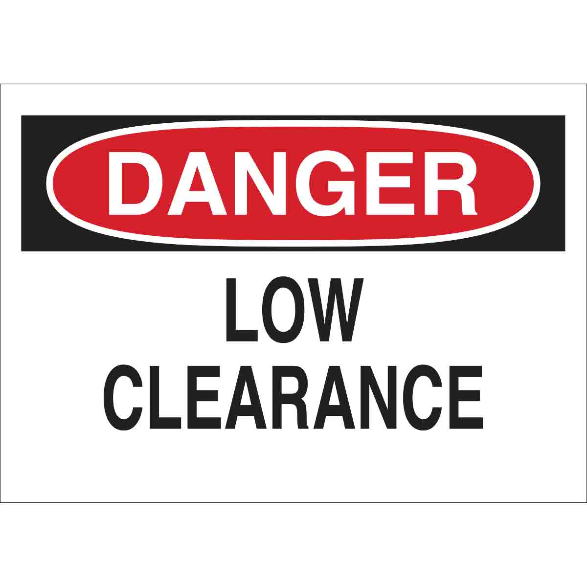 23005 B401 7X10 RED/BLK/WHT DANGER