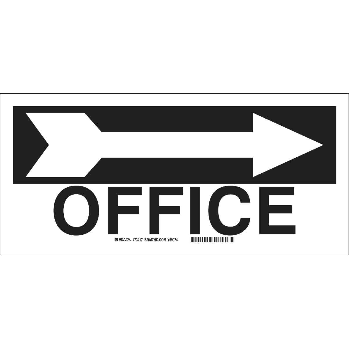73417 B120,6.5X14,BLK/WHT,OFFICE (RIGHT)