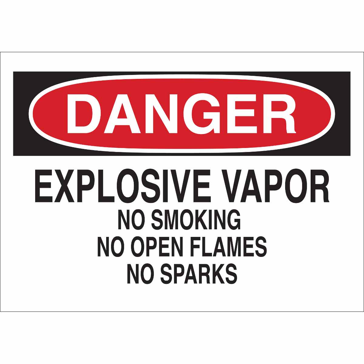 43230 B555 10X14 RED/BLK/WHT DANGER