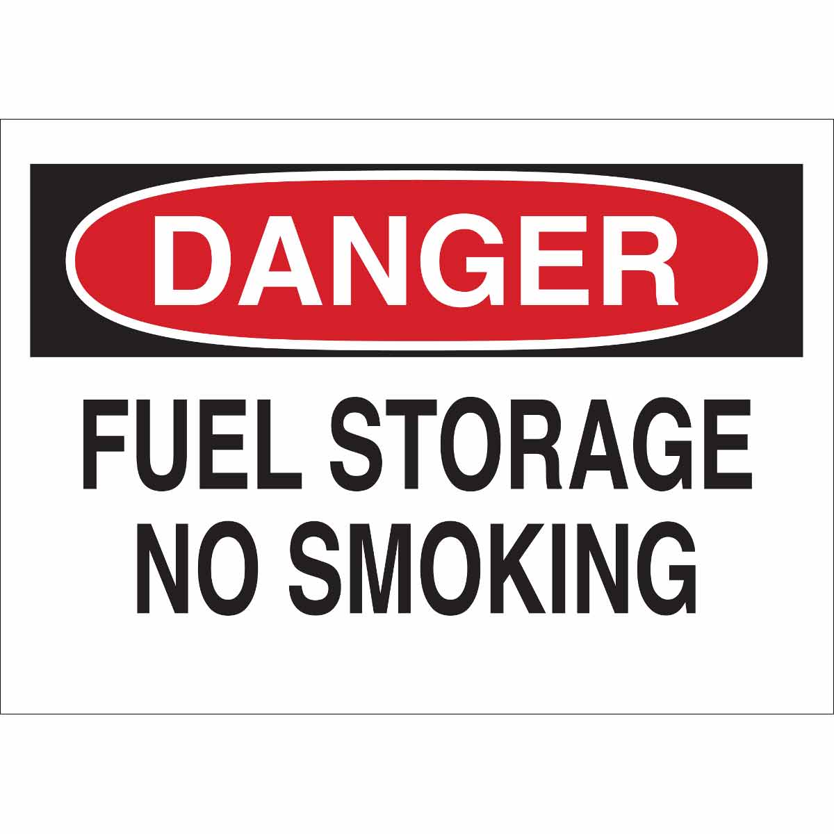 43249 B555 7X10 RED/BLK/WHT DANGER