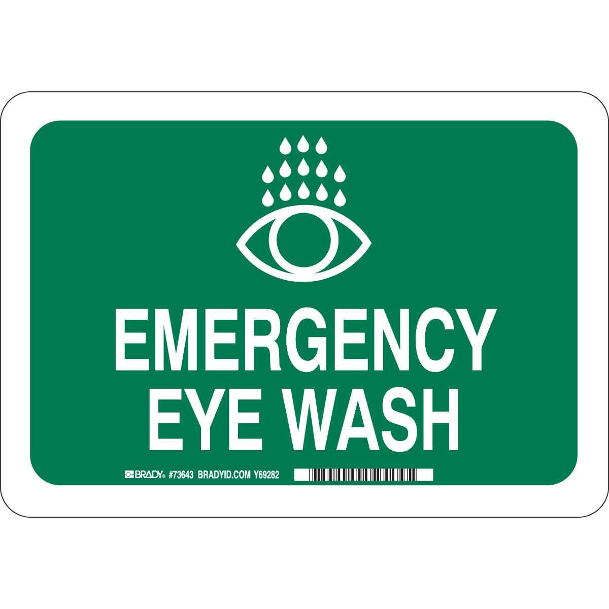 73643 B120 7X10 EMERGENCY EYE WASH