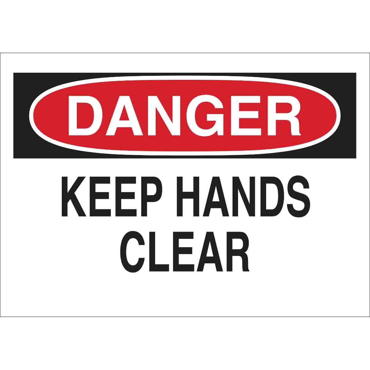 22994 B401 10X14 RED/BLK/WHT DANGER