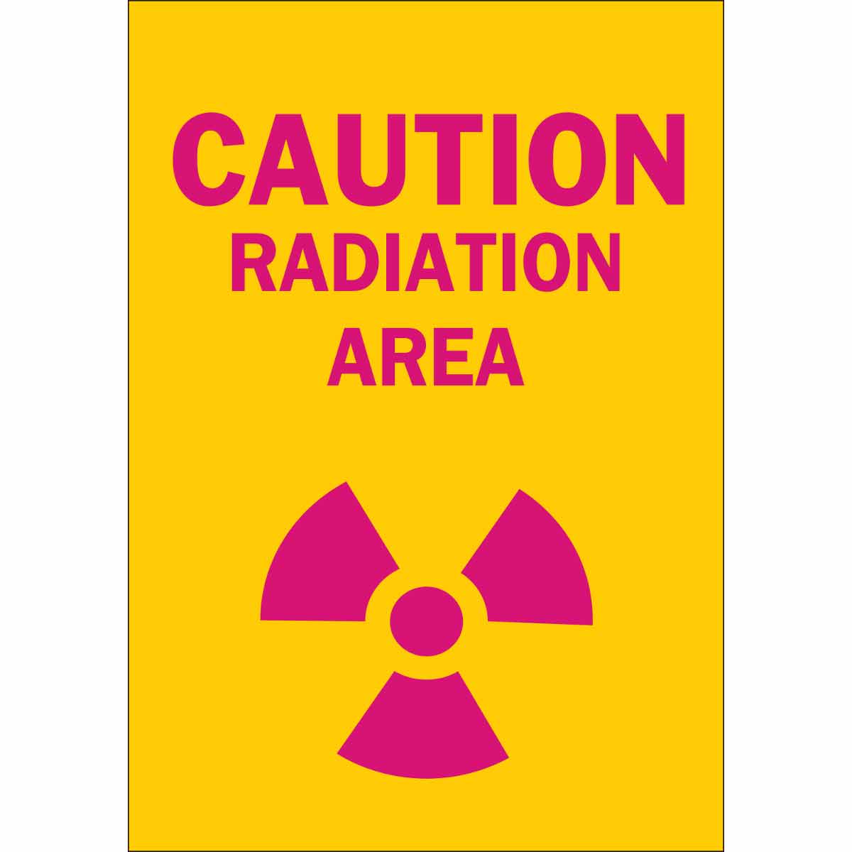 Printable Radiation Area Sign