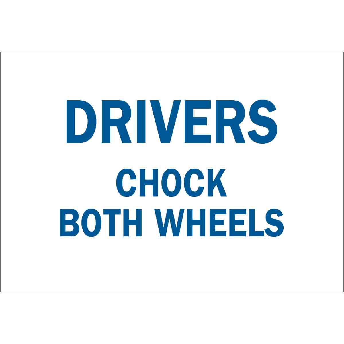 75097 B120,10X14,BLU/WHT,DRIVERS CHOCK BOTH