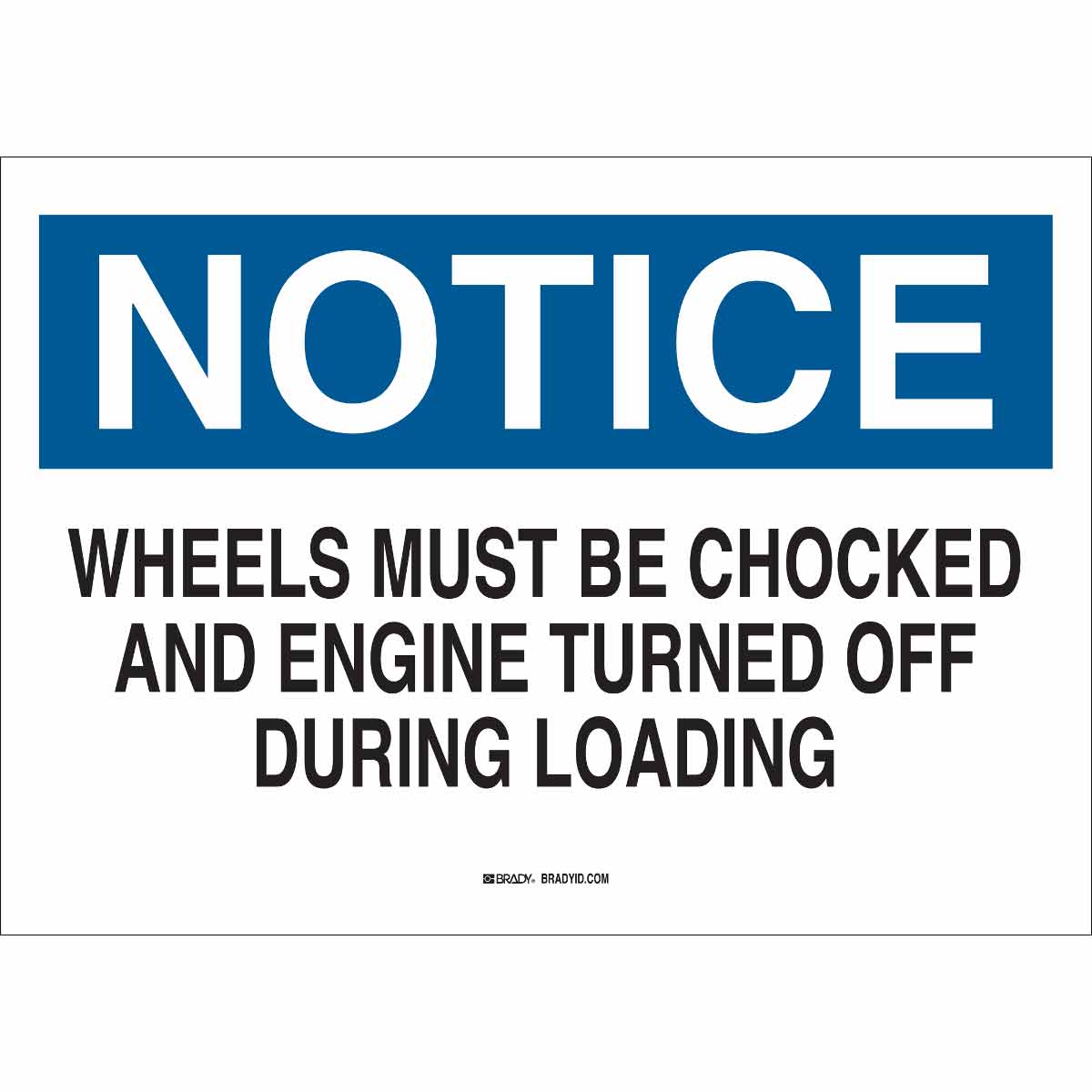 25839 B401 10X14 BLU/BLK/WHT NOTICE