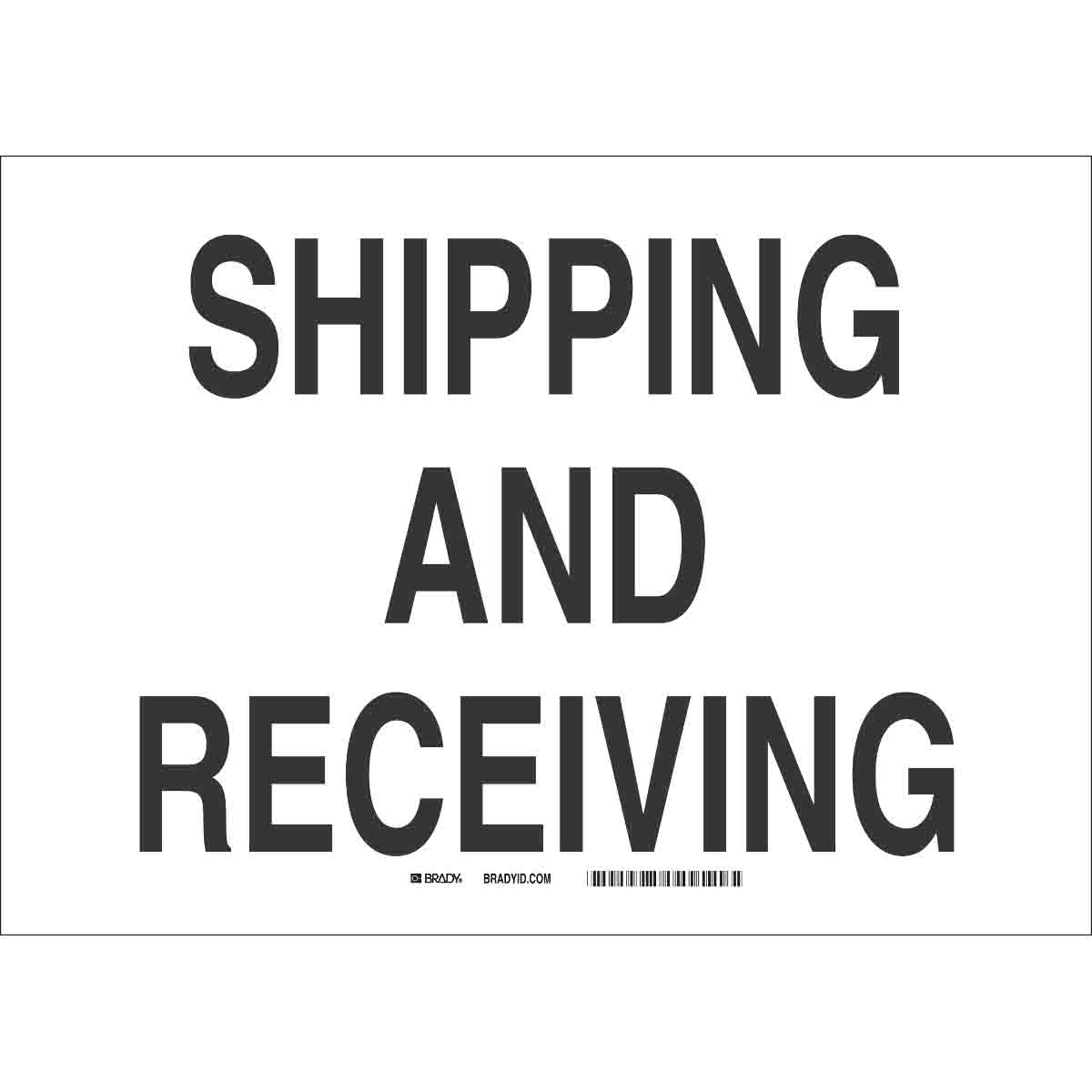 132103 B120,10X14,BLK/WHT,SHIPPING AND RECEIVIN