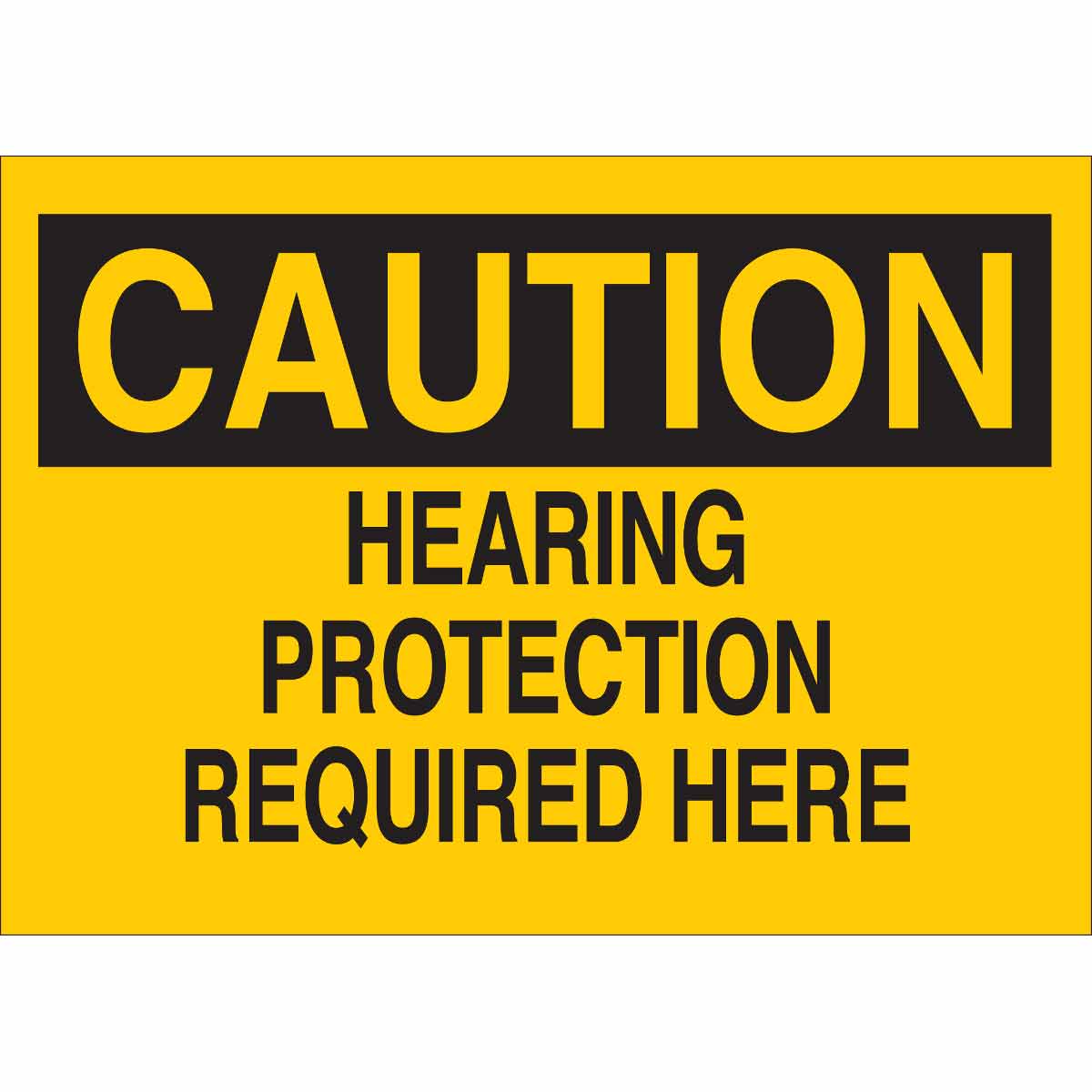 84791 B302-10X14-YK-O-CAU-HEARING PROTECTION