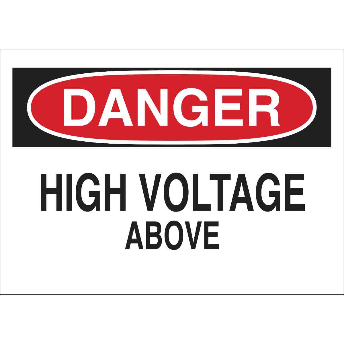 76072 B120,10X14,RED,BLK/WHT,HIGH VOLTAGE