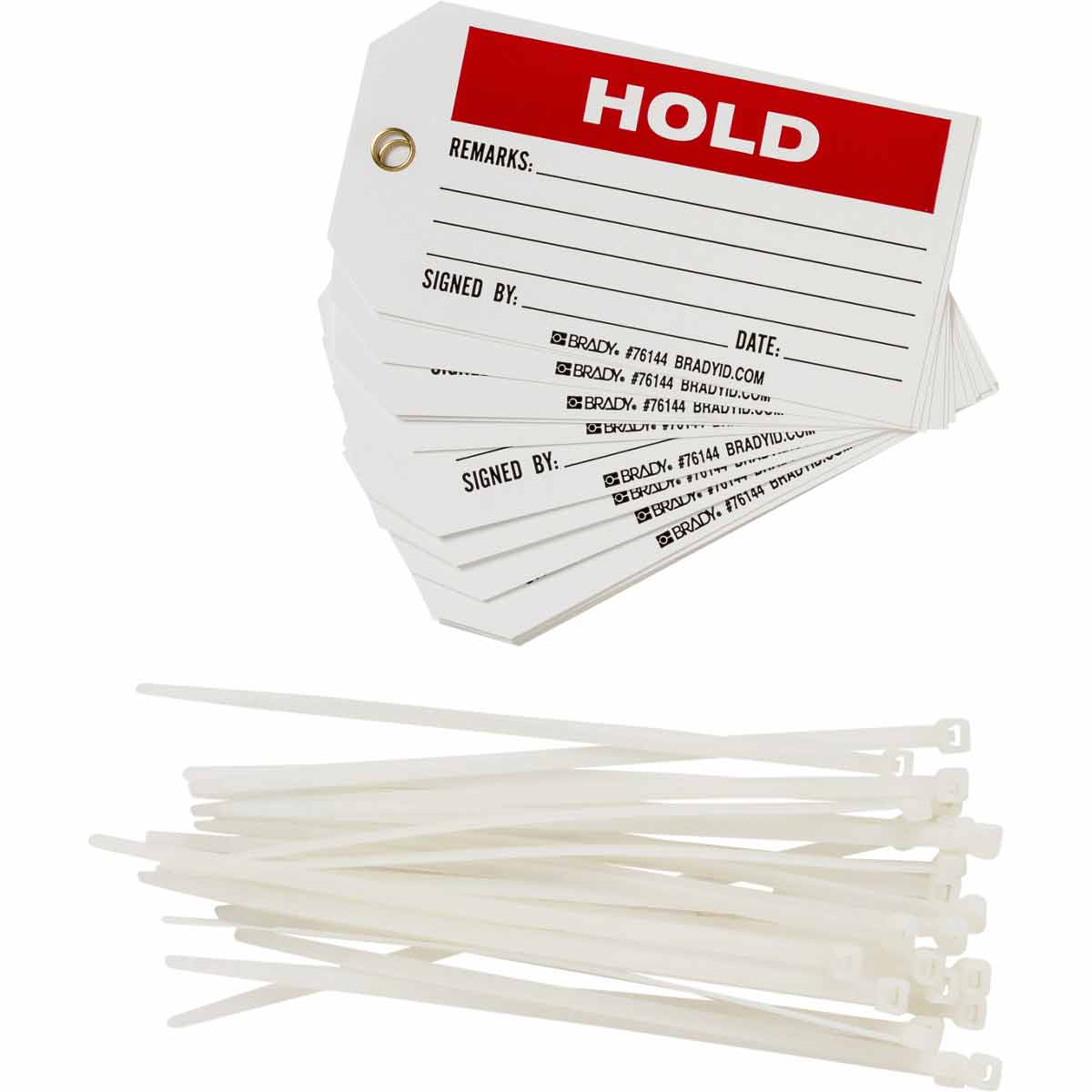 76144 TAG B851 3x5.75 BK/RD/WH 1-SIDED 25/PK