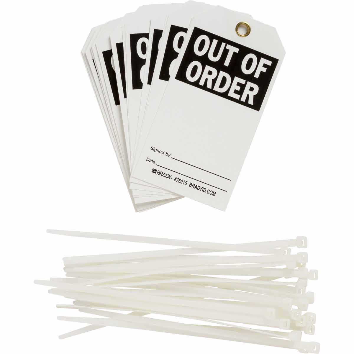 76215 TAG B851 5.75X3 BLK/WHT 2-SIDED 25/PK