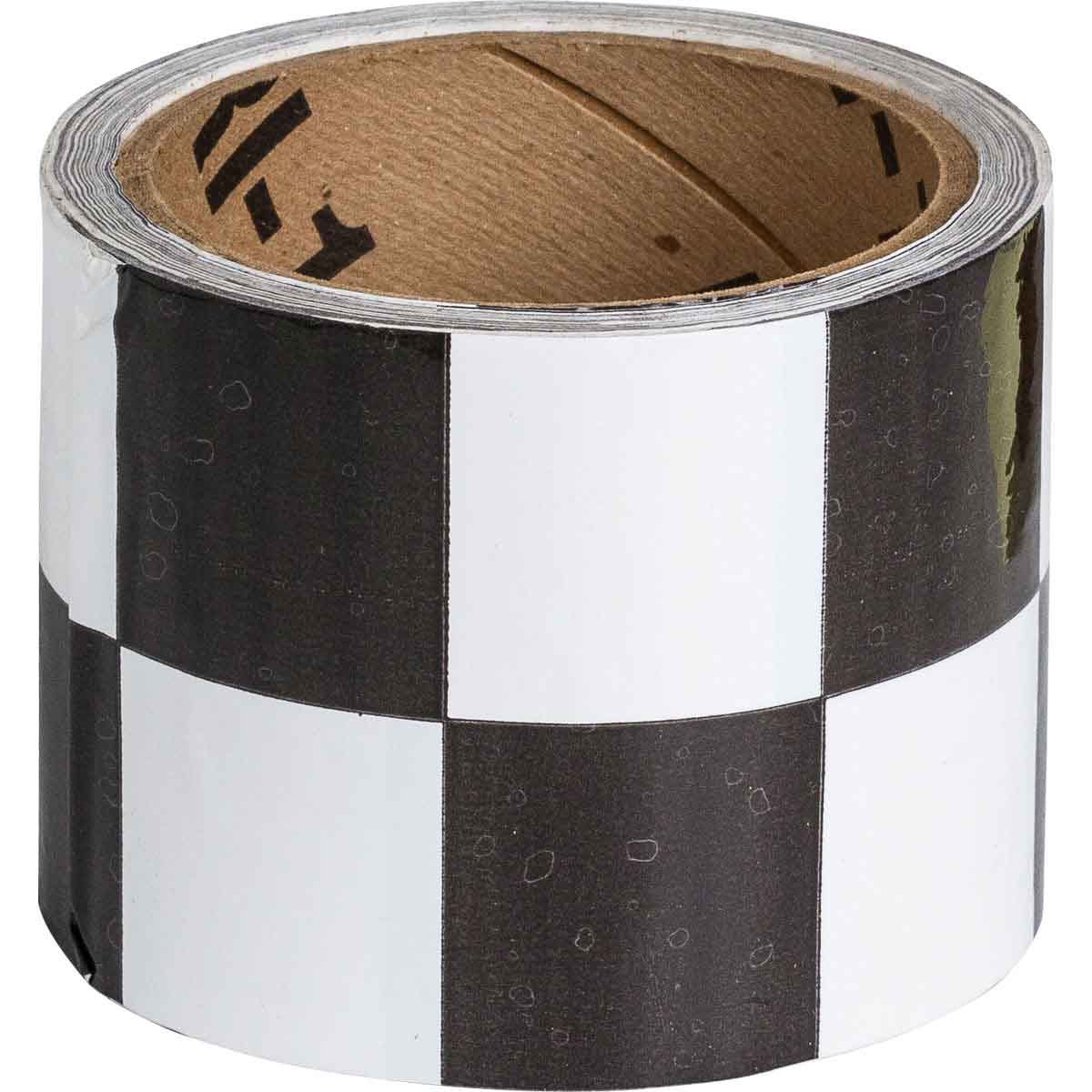 76318 WARN STRIPE & CHECK TAPE WC 3.0 B/W