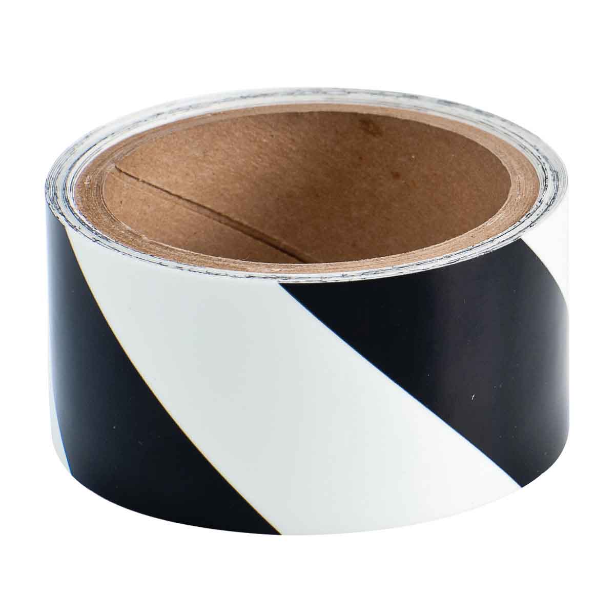76430 B324 2" X 5 YDS BLK/GLOW STRIPE TAPE