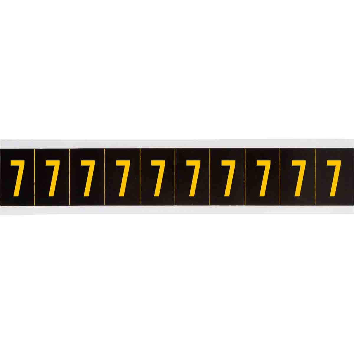 7897-7 2 in Vinyl N&L Yellow on Black 7 10/PK