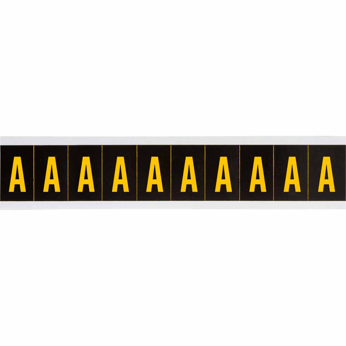 7897-A 2 in Vinyl N&L Yellow on Black A 10/PK