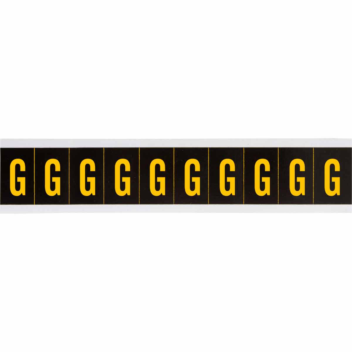 7897-G 2 in Vinyl N&L Yellow on Black G 10/PK