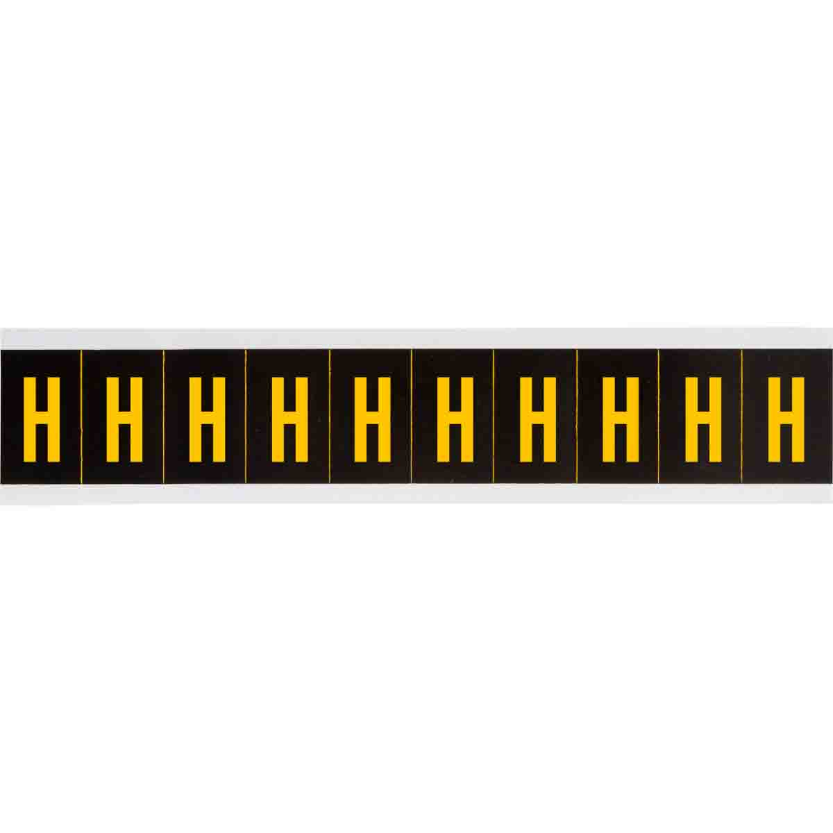 7897-H 2 in Vinyl N&L Yellow on Black H 10/PK