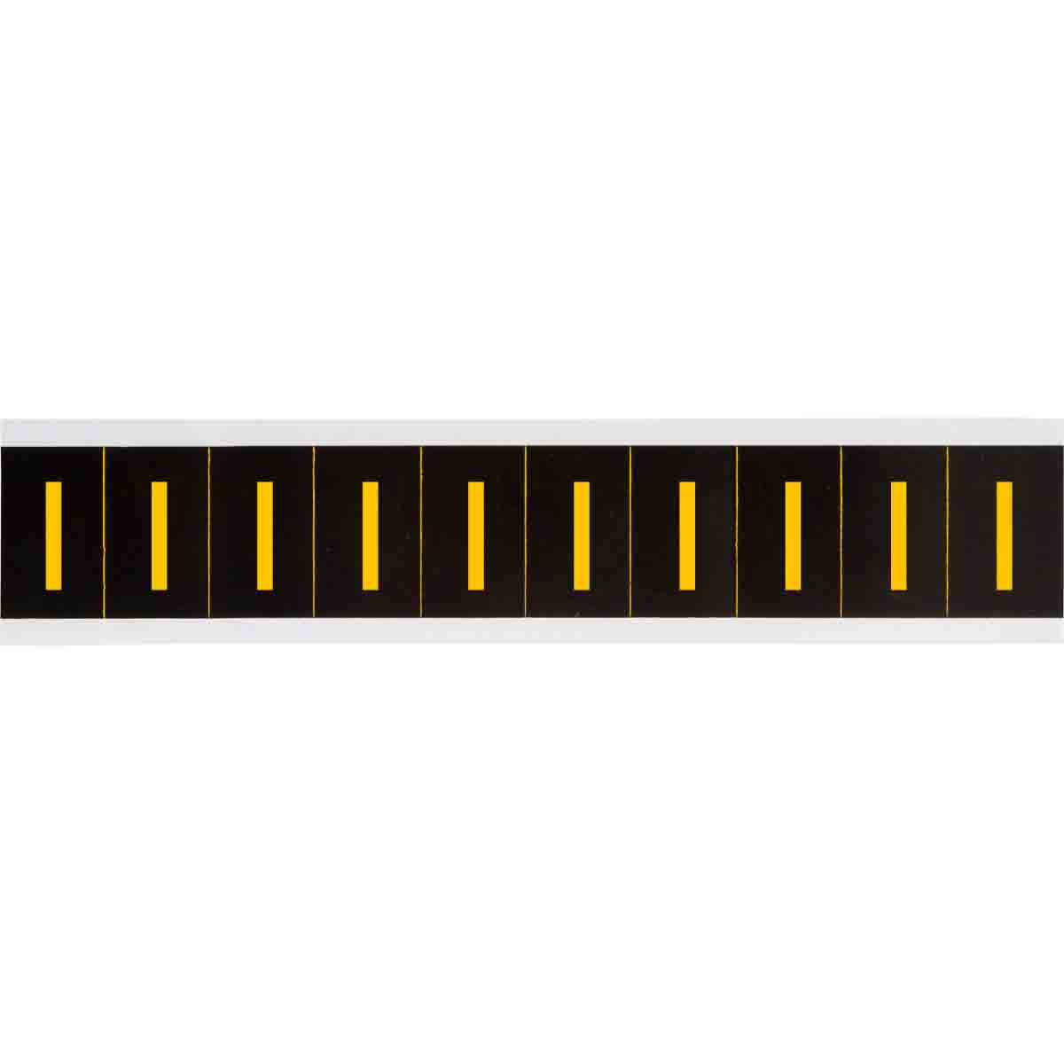 7890-I 1 in Vinyl N&L Yellow on Black I 10/PK