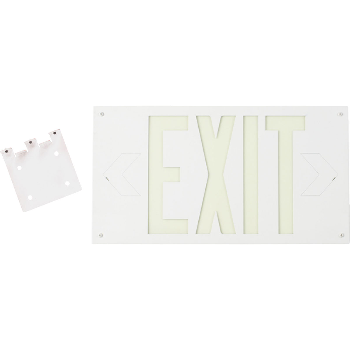80755B DOUBLE-SIDED SIGN W/BRACKET WHITE