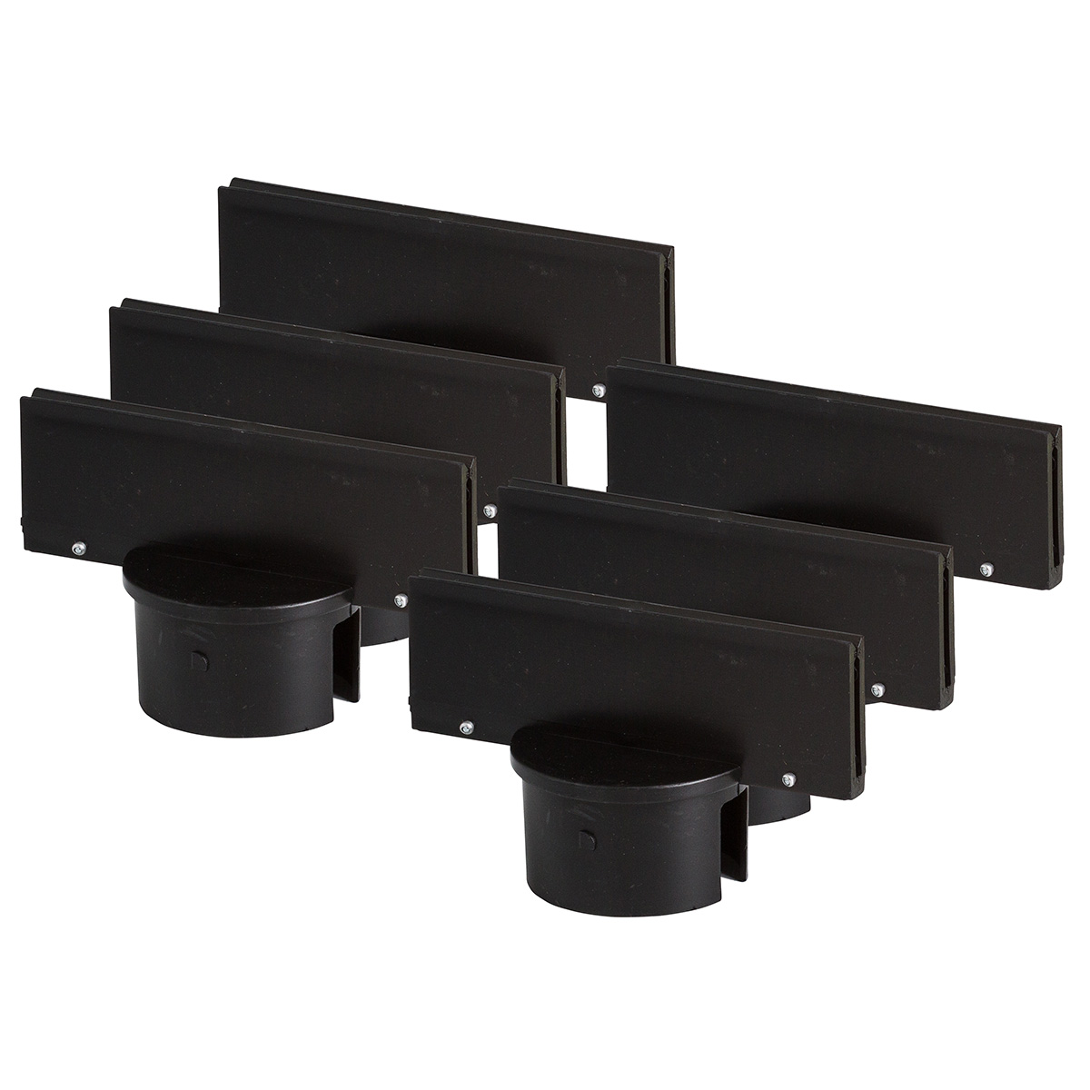 80960 SMALL SIGN POST ADAPTOR-BLACK 5" X 1.75
