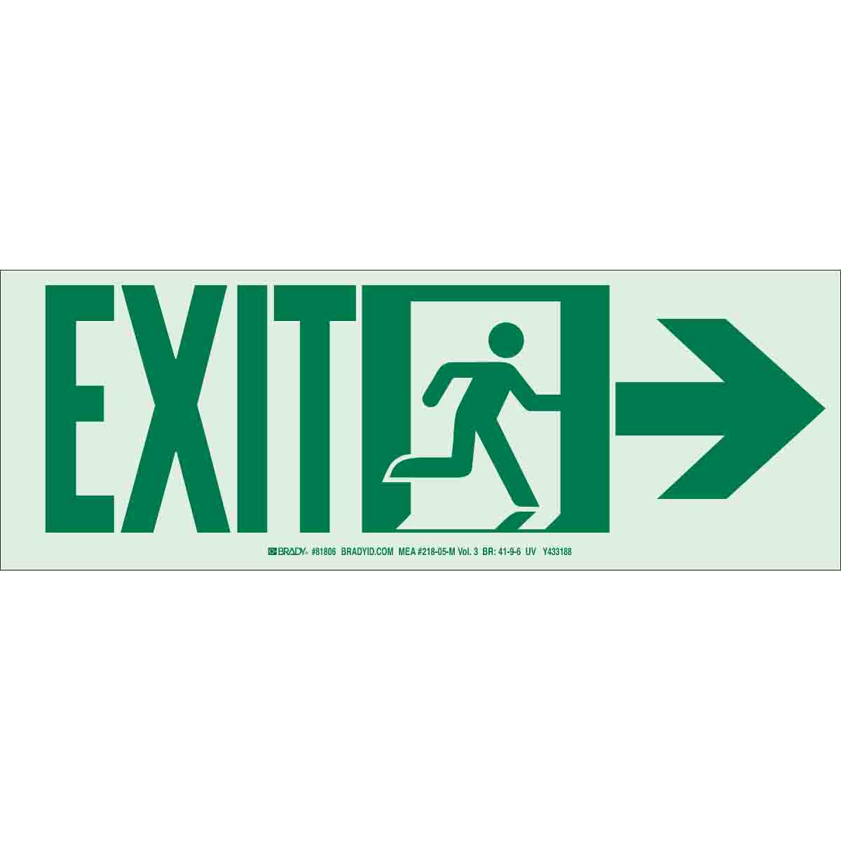 81808 NYC B552 5X14 EXIT+MAN+RGHT UL1994