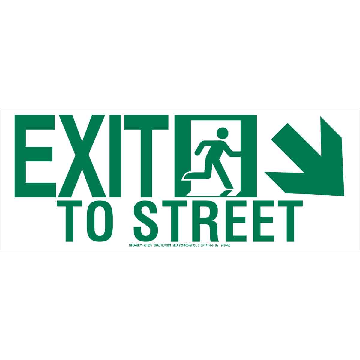 81834 NYC 7X18 EXIT STREET+DWN-RGHT UL1994