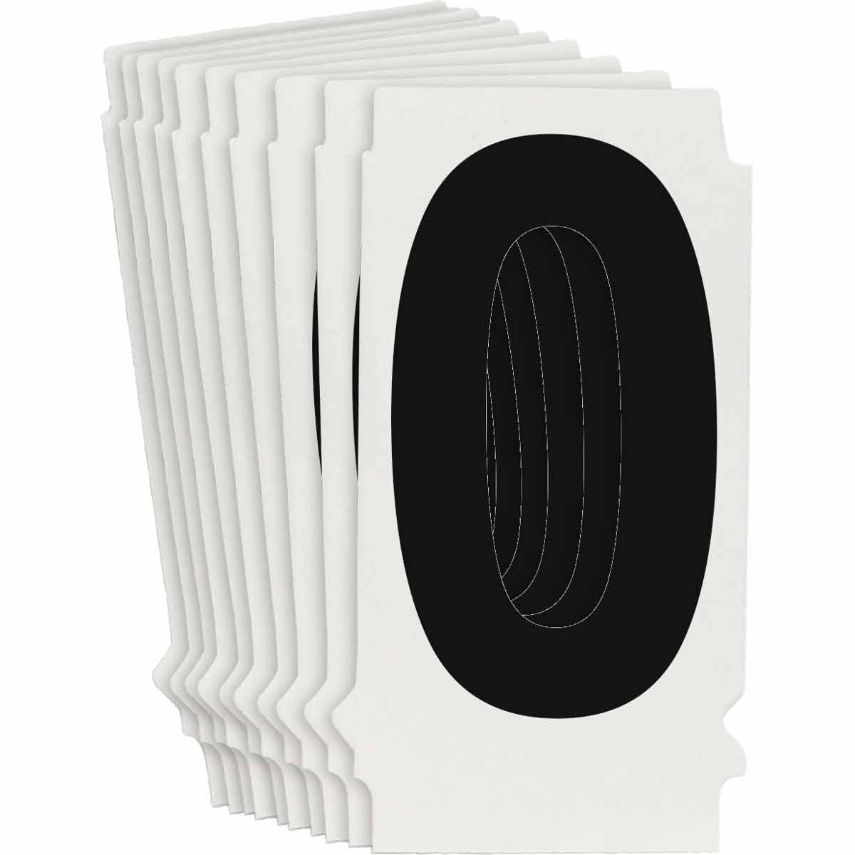 8205P-0 QA 8205 Series B302 1.5" Lbl, 0 BK 10PK