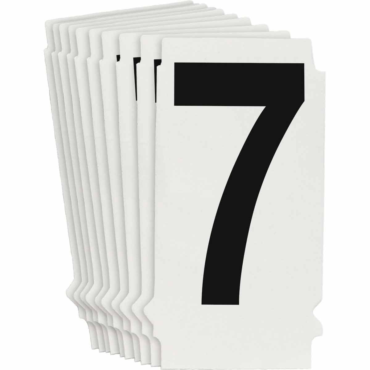 8205P-7 QA 8205 Series B302 1.5" Lbl, 7 BK 10PK