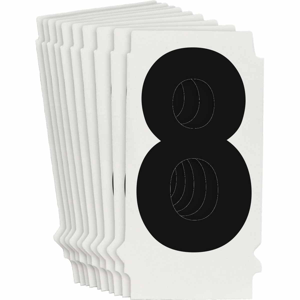 8205P-8 QA 8205 Series B302 1.5" Lbl, 8 BK 10PK