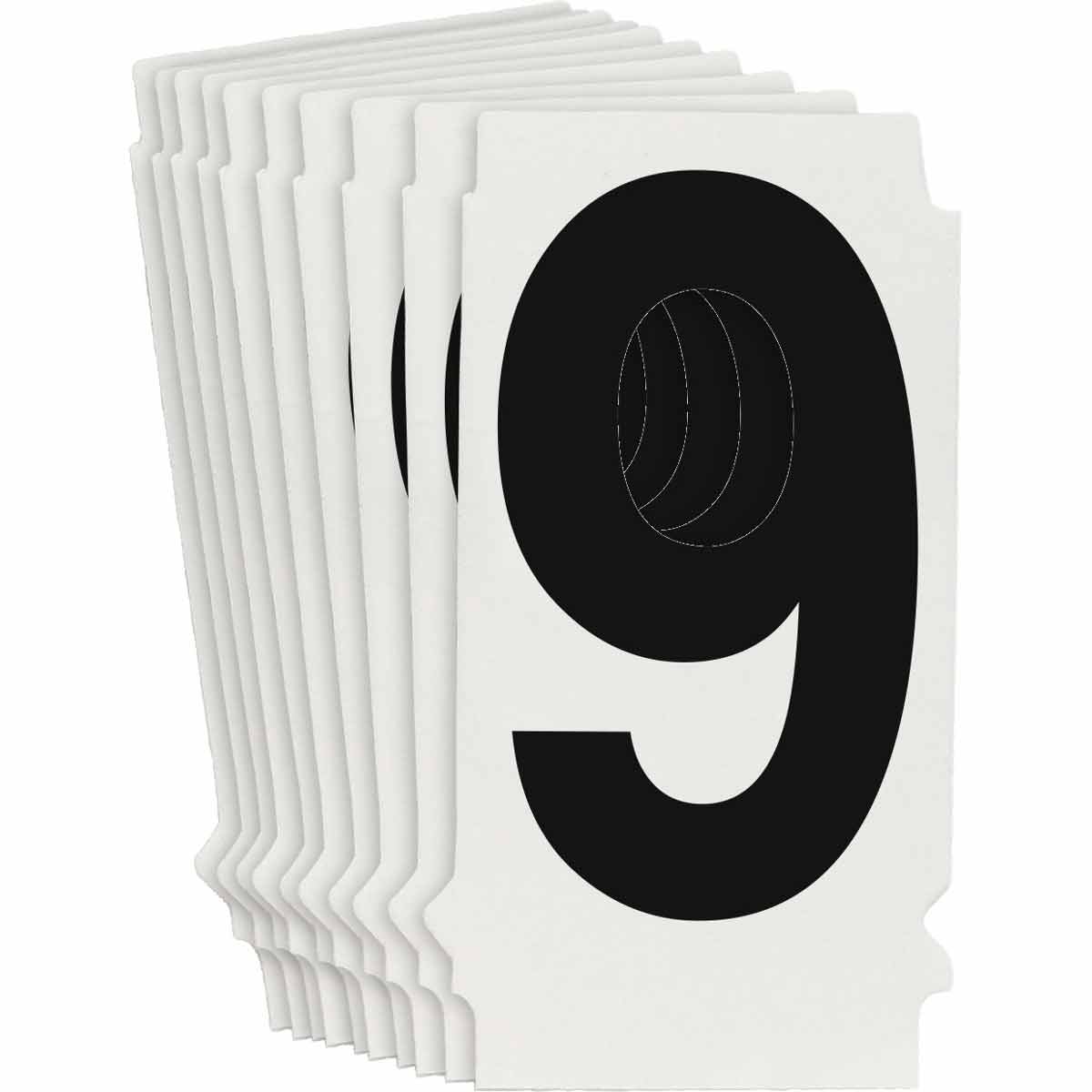 Black Numbers Stickers