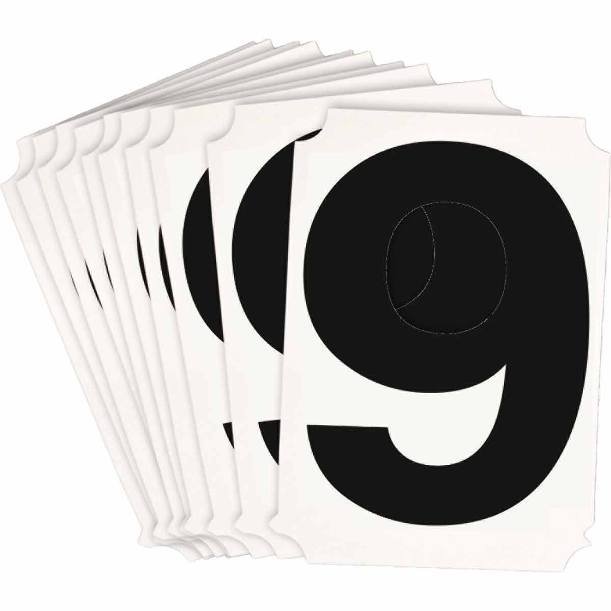 8215P-9 QA 8215 Series B302 3" Lbl, 9 BK 10PK