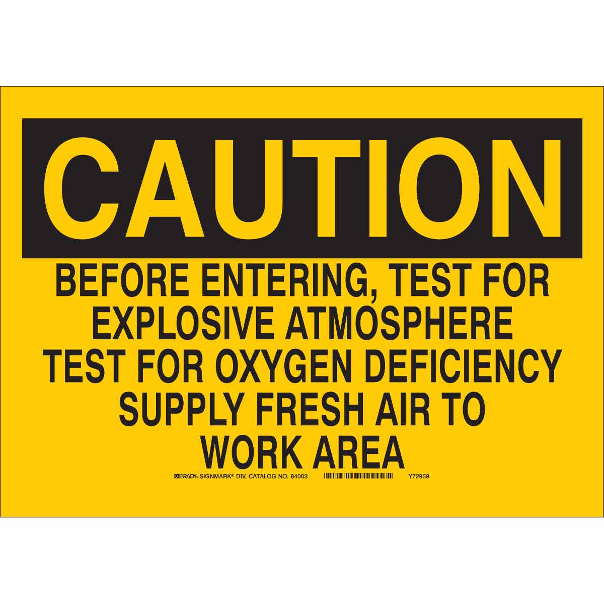 84003 ADMITTANCE SIGN