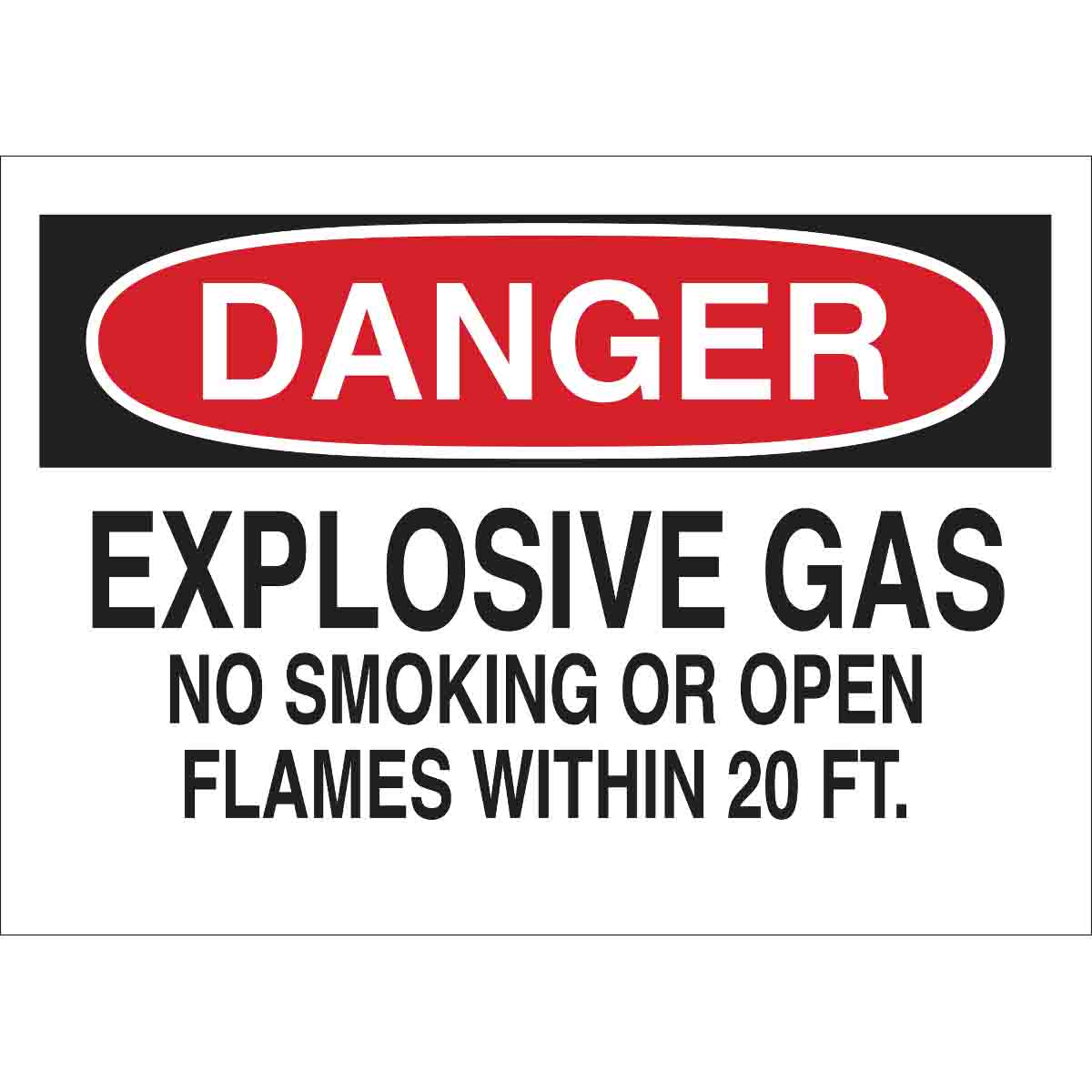 No газ. Danger explosive.