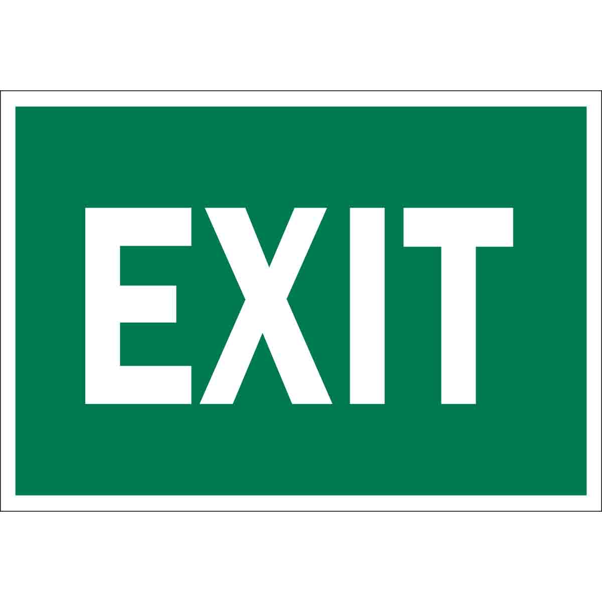 Exit Sign - Brady Part: 84677 | Brady | BradyID.com.sg